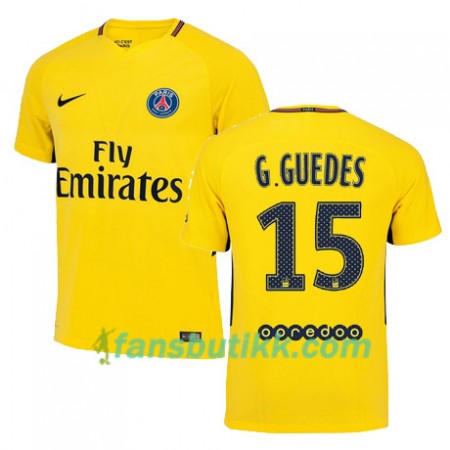 Fotballdrakt Paris SG Goncalo Guedes 15 Bortetrøye 2017-2018 Kortermet