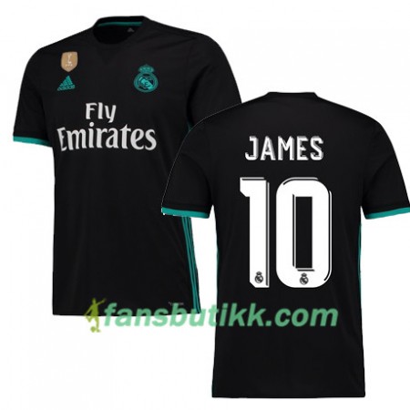 Fotballdrakt Real Madrid JAMES 10 Bortetrøye 2017-2018 Kortermet