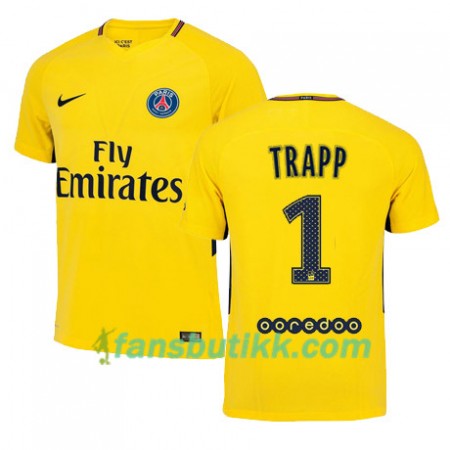 Fotballdrakt Paris SG KEVIN TRAPP 1 Bortetrøye 2017-2018 Kortermet