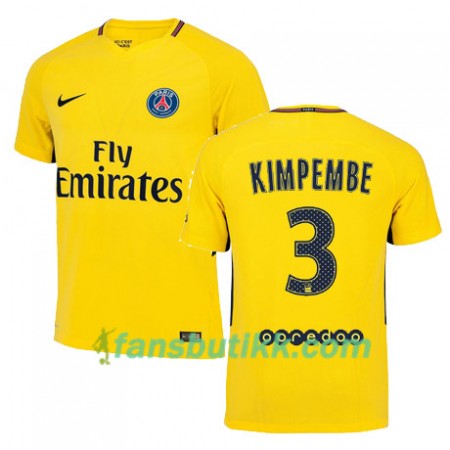 Fotballdrakt Paris SG PRESNEL KIMPEMBE 3 Bortetrøye 2017-2018 Kortermet