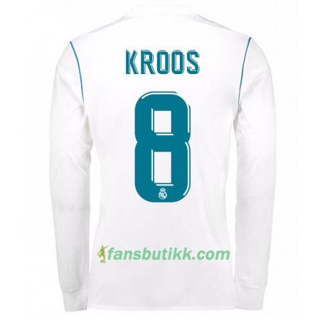 Fotballdrakt Real Madrid Toni Kroos 8 Hjemmetrøye 2017-2018 Langermet