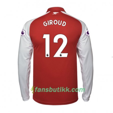 Fotballdrakt Arsenal Olivier Giroud 12 Hjemmetrøye 2017-2018 Langermet