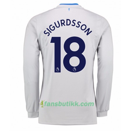 Fotballdrakt Everton Gylfi Sigurdsson 18 Bortetrøye 2017-2018 Langermet