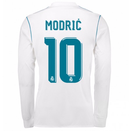 Fotballdrakt Real Madrid Luka Modric 10 Hjemmetrøye 2017-2018 Langermet