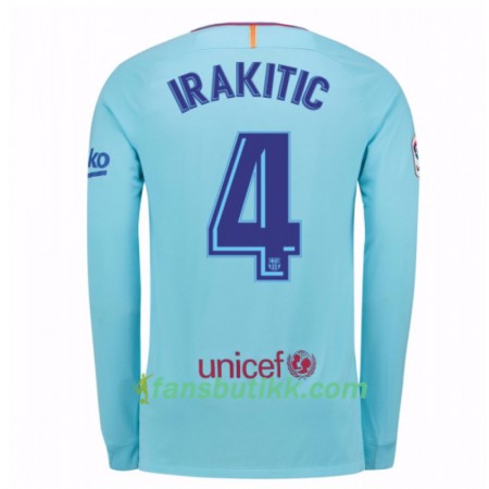 Fotballdrakt FC Barcelona Ivan Rakitic 4 Bortetrøye 2017-2018 Langermet