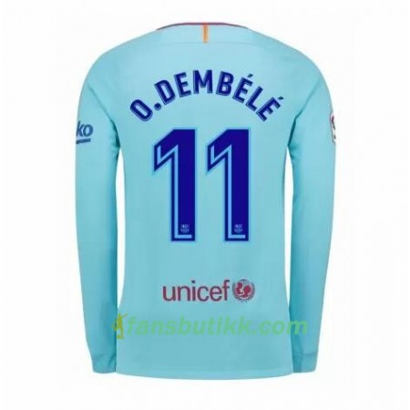 Fotballdrakt FC Barcelona Ousmane Dembele 11 Bortetrøye 2017-2018 Langermet