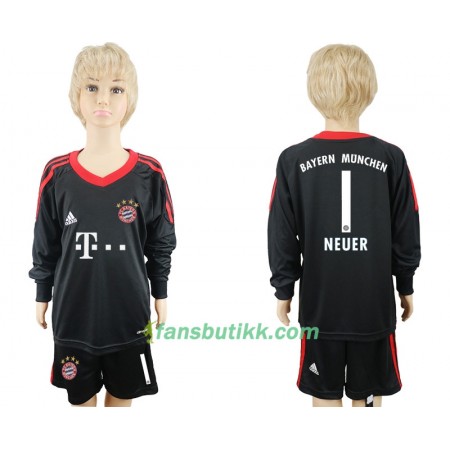 Fotballdrakt FC Bayern München Keeper Neuer 1 Barn Hjemmetrøye 2017-2018 Langermet