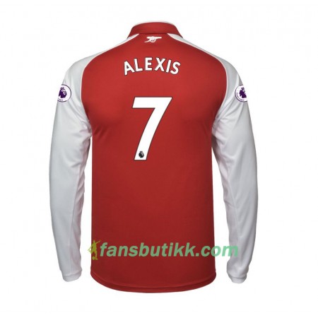 Fotballdrakt Arsenal Alexis Sanchez 7 Hjemmetrøye 2017-2018 Langermet
