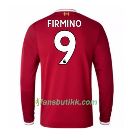 Fotballdrakt Liverpool Roberto Firmino 9 Hjemmetrøye 2017-2018 Langermet