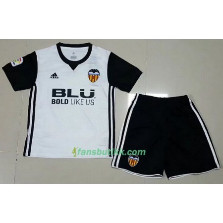 Fotballdrakt Valencia CF Barn Hjemmetrøye 2017-2018 Kortermet