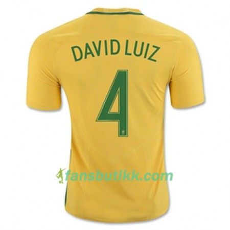 Fotballdrakt Brasil DAVID LUIZ Hjemmetrøye 2016/17 Kortermet