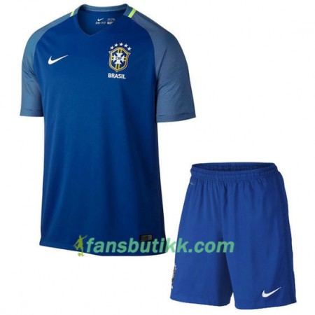 Fotballdrakt Brasil Barn Bortetrøye 2016/17 Kortermet