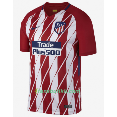 Fotballdrakt Atlético Madrid Hjemmetrøye 2017-2018 Kortermet