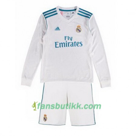 Fotballdrakt Real Madrid Barn Hjemmetrøye 2017-2018 Langermet