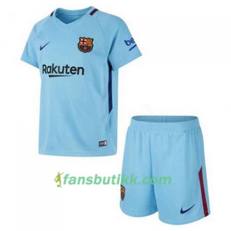 Fotballdrakt FC Barcelona Barn Bortetrøye 2017-2018 Kortermet