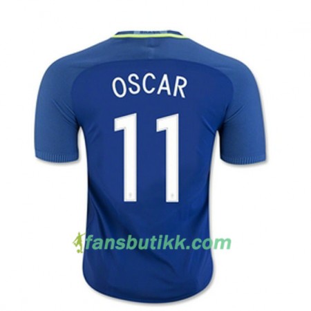 Fotballdrakt Brasil OSCAR Bortetrøye 2016/17 Kortermet