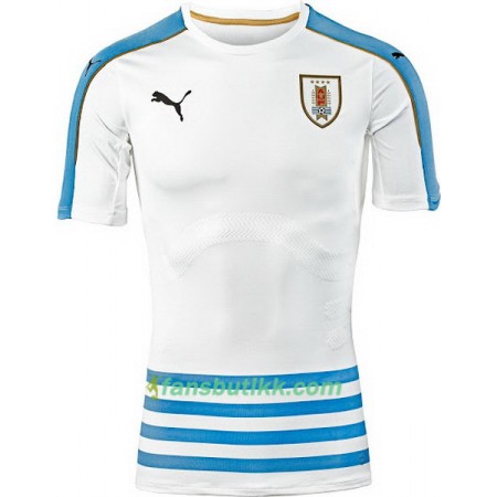 Fotballdrakt Uruguay Bortetrøye 2016/17 Kortermet