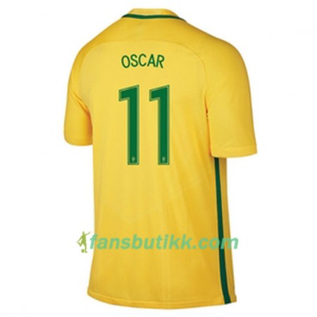 Fotballdrakt Brasil OSCAR Hjemmetrøye 2016/17 Kortermet