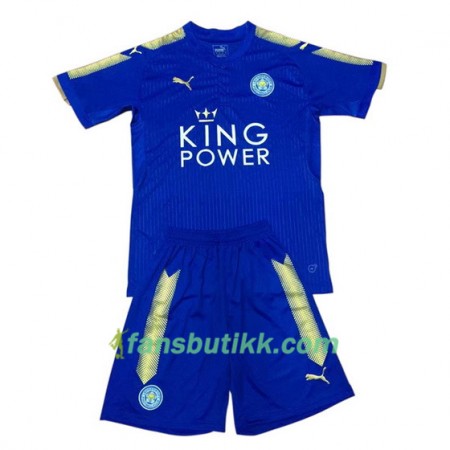 Fotballdrakt Leicester City Barn Hjemmetrøye 2017-2018 Kortermet