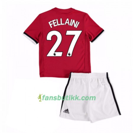 Fotballdrakt Manchester United Marouane Fellaini 27 Barn Hjemmetrøye 2017-2018 Kortermet
