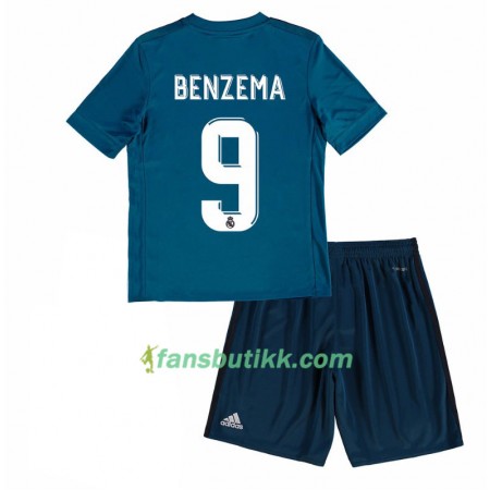 Fotballdrakt Real Madrid Karim Benzema 9 Barn Tredjetrøye 2017-2018 Kortermet