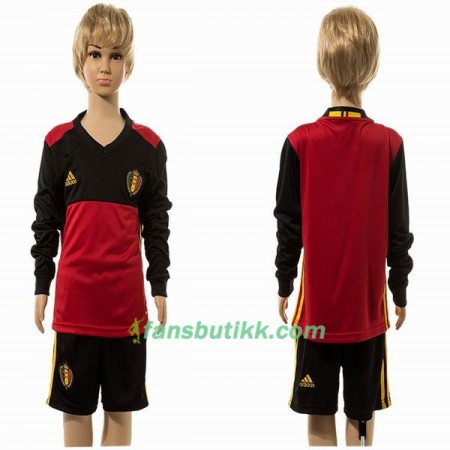 Fotballdrakt Belgia Barn Hjemmetrøye 2016 Langermet
