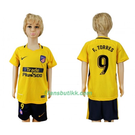 Fotballdrakt Atlético Madrid  Fernando Torres 9 Barn Bortetrøye 2017-2018 Kortermet