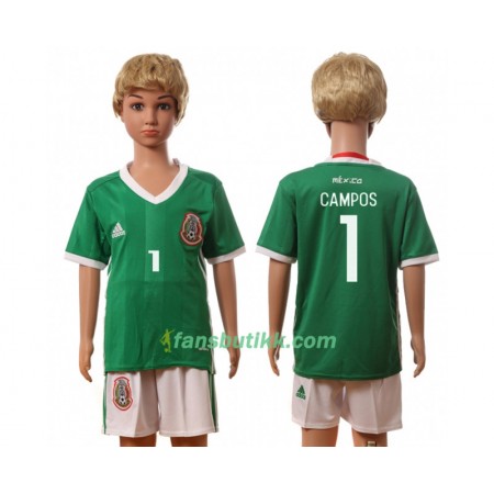 Fotballdrakt Mexico Campos 1 Barn Hjemmetrøye 2016 Kortermet