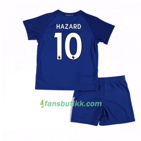 Fotballdrakt Chelsea Eden Hazard 10 Barn Hjemmetrøye 2017-2018 Kortermet