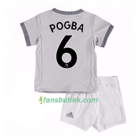 Fotballdrakt Manchester United Paul Pogba 6 Barn Tredjetrøye 2017-2018 Kortermet