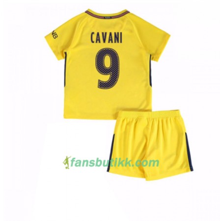 Fotballdrakt Paris SG Edinson Cavani 9 Barn Bortetrøye 2017-2018 Kortermet