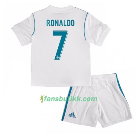 Fotballdrakt Real Madrid Cristiano Ronaldo 7 Barn Hjemmetrøye 2017-2018 Kortermet