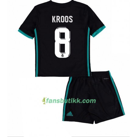 Fotballdrakt Real Madrid Toni Kroos 8 Barn Bortetrøye 2017-2018 Kortermet