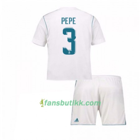 Fotballdrakt Real Madrid Pepe 3 Barn Hjemmetrøye 2017-2018 Kortermet