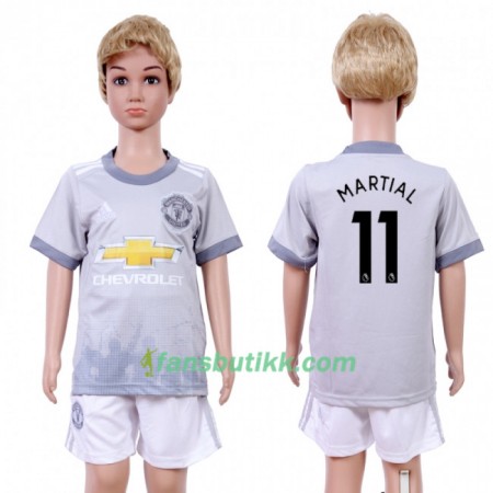 Fotballdrakt Manchester United Anthony Martial 11 Barn Tredjetrøye 2017-2018 Kortermet