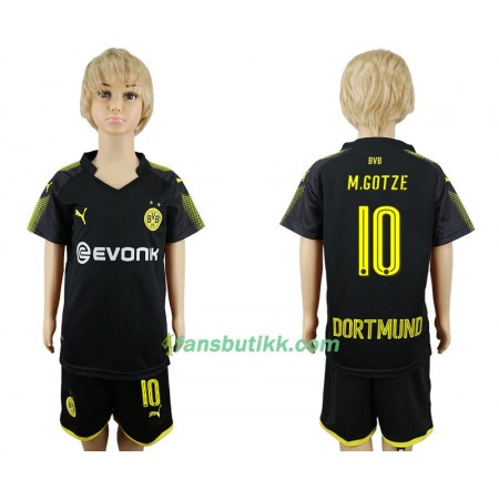 Fotballdrakt Borussia Dortmund Mario Gotze 10 Barn Bortetrøye 2017-2018 Kortermet