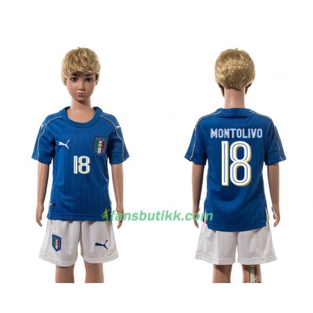 Fotballdrakt Italia Montolivo 18 Barn Hjemmetrøye 2016 Kortermet