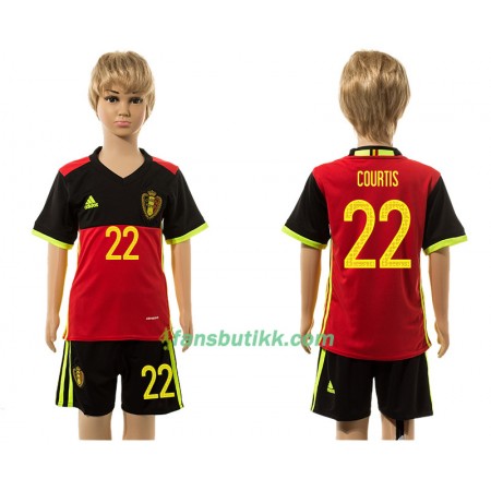 Fotballdrakt Belgia Courtis 22 Barn Hjemmetrøye 2016 Kortermet